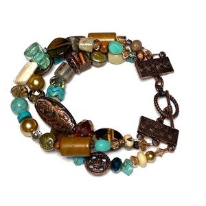 JEWELRY SALE! Handmade multi stone bracelet